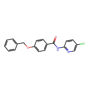 N-(5-chloropyridin-2-yl)-4-phenylmethoxybenzamide structure