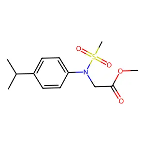 Methyl N-(4-isopropylphenyl)-N-(methylsulfonyl)glycinate structure