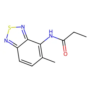 N-(5-methyl-2,1,3-benzothiadiazol-4-yl)propanamide structure