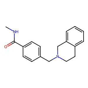 4-(3,4-dihydroisoquinolin-2(1H)-ylmethyl)-N-methylbenzamide structure