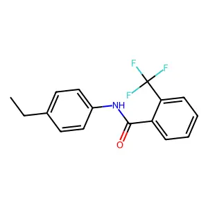 N-(4-ethylphenyl)-2-(trifluoromethyl)benzamide structure