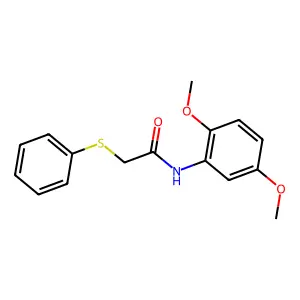Acetamide, N-(2,5-dimethoxyphenyl)-2-phenylthio- structure