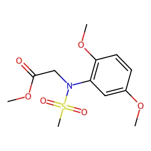 Methyl N-(2,5-dimethoxyphenyl)-N-(methylsulfonyl)glycinate structure