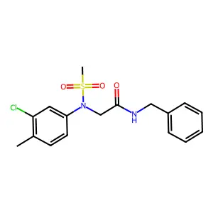 N-benzyl-2-(3-chloro-4-methyl-N-methylsulfonylanilino)acetamide structure