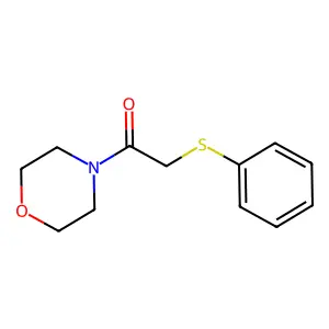 Phenylthioacetic acid, morpholide structure