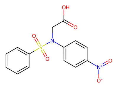 N-(4-Nitrophenyl)-N-(phenylsulfonyl)glycine structure