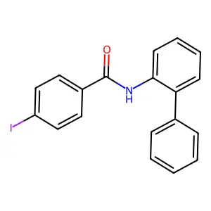 4-iodo-N-(2-phenylphenyl)benzamide structure