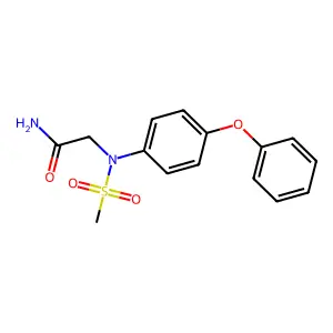 2-(N-methylsulfonyl-4-phenoxyanilino)acetamide structure