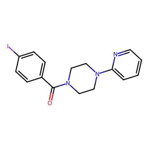 (4-Iodophenyl)-(4-pyridin-2-ylpiperazin-1-yl)methanone structure
