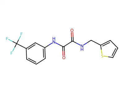 N-(thiophen-2-ylmethyl)-N'-[3-(trifluoromethyl)phenyl]ethanediamide structure