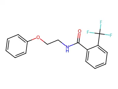 N-(2-phenoxyethyl)-2-(trifluoromethyl)benzamide structure