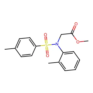 Methyl N-(2-methylphenyl)-N-[(4-methylphenyl)sulfonyl]glycinate structure