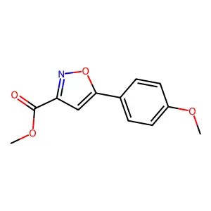 Methyl 5-(4-methoxyphenyl)-3-isoxazolecarboxylate structure