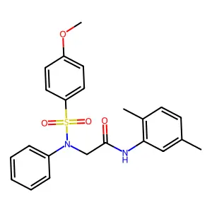 N-(2,5-dimethylphenyl)-2-(N-(4-methoxyphenyl)sulfonylanilino)acetamide structure