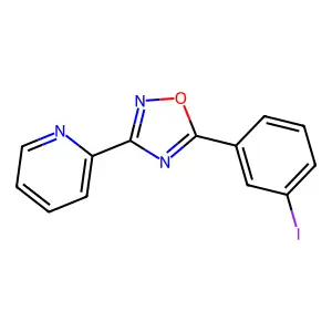 2-[5-(3-Iodophenyl)-1,2,4-oxadiazol-3-yl]pyridine structure