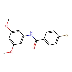 4-bromo-N-(3,5-dimethoxyphenyl)benzamide structure
