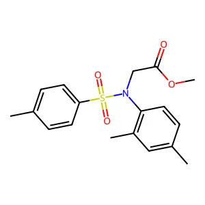 Methyl N-(2,4-dimethylphenyl)-N-[(4-methylphenyl)sulfonyl]glycinate structure