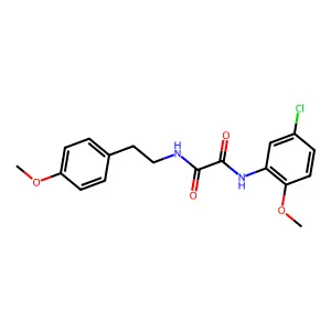 N'-(5-chloro-2-methoxyphenyl)-N-[2-(4-methoxyphenyl)ethyl]oxamide structure