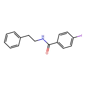 4-iodo-N-phenethylbenzamide structure
