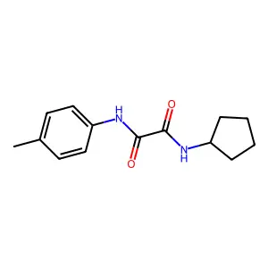 N1-cyclopentyl-N2-(p-tolyl)oxalamide structure