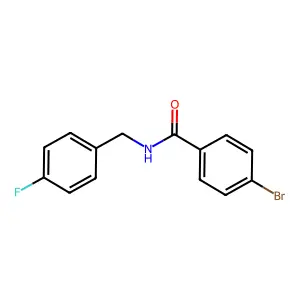 4-bromo-N-(4-fluorobenzyl)benzamide structure