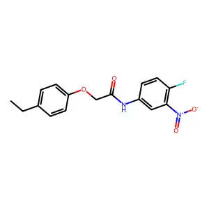 2-(4-ethylphenoxy)-N-(4-fluoro-3-nitrophenyl)acetamide structure