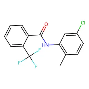 N-(5-chloro-2-methylphenyl)-2-(trifluoromethyl)benzamide structure