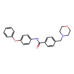 4-(morpholin-4-ylmethyl)-N-(4-phenoxyphenyl)benzamide structure