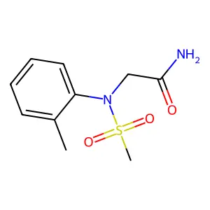 2-(2-methyl-N-methylsulfonylanilino)acetamide structure