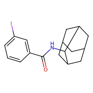 N-(2-adamantyl)-3-iodobenzamide structure