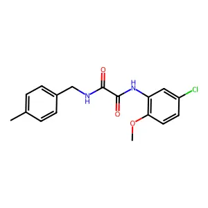 N-(5-chloro-2-methoxyphenyl)-N'-(4-methylbenzyl)ethanediamide structure