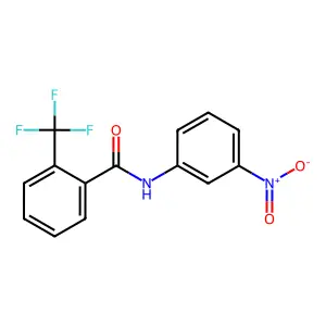 N-(3-nitrophenyl)-2-(trifluoromethyl)benzamide structure