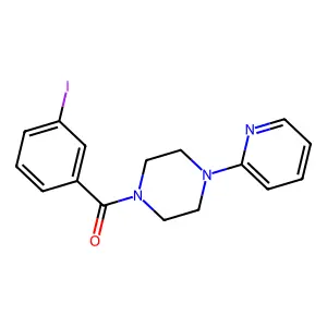 (3-Iodophenyl)-(4-pyridin-2-ylpiperazin-1-yl)methanone structure