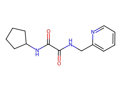 N'-cyclopentyl-N-(pyridin-2-ylmethyl)oxamide structure