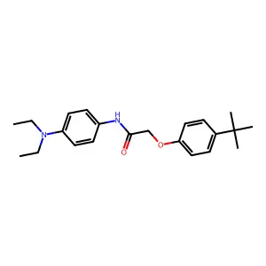 2-(4-tert-butylphenoxy)-N-[4-(diethylamino)phenyl]acetamide structure