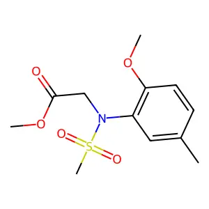 Methyl N-(2-methoxy-5-methylphenyl)-N-(methylsulfonyl)glycinate structure
