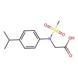 N-(4-Isopropylphenyl)-N-(methylsulfonyl)glycine structure