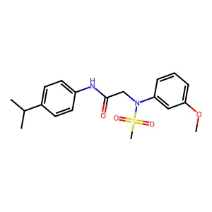 2-(3-methoxy-N-methylsulfonylanilino)-N-(4-propan-2-ylphenyl)acetamide structure