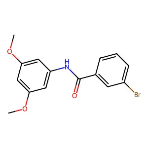 3-bromo-N-(3,5-dimethoxyphenyl)benzamide structure