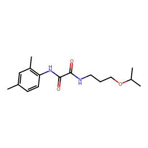 N'-(2,4-dimethylphenyl)-N-(3-propan-2-yloxypropyl)oxamide structure