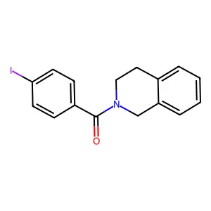 3,4-dihydroisoquinolin-2(1H)-yl(4-iodophenyl)methanone structure