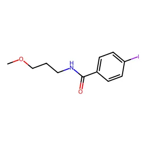 4-iodo-N-(3-methoxypropyl)benzamide structure