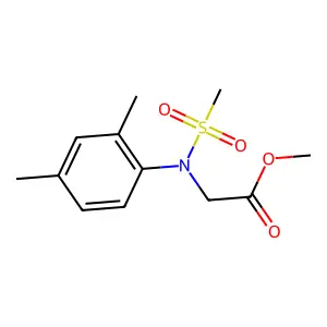 Methyl N-(2,4-dimethylphenyl)-N-(methylsulfonyl)glycinate structure
