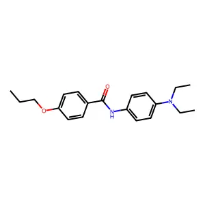 N-[4-(diethylamino)phenyl]-4-propoxybenzamide structure