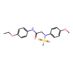 N-(4-ethoxyphenyl)-2-(4-methoxy-N-methylsulfonylanilino)acetamide structure