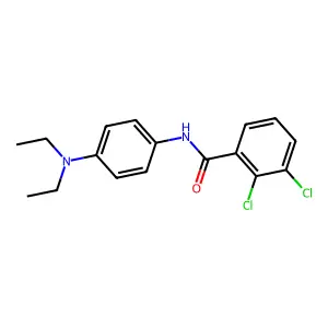 2,3-dichloro-N-[4-(diethylamino)phenyl]benzamide structure
