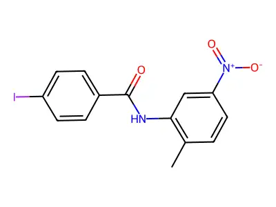 4-iodo-N-(2-methyl-5-nitrophenyl)benzamide structure