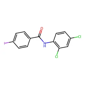 N-(2,4-dichlorophenyl)-4-iodobenzamide structure