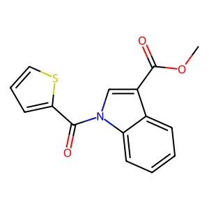 Methyl 1-(thiophene-2-carbonyl)-1H-indole-3-carboxylate structure