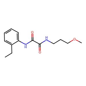 N'-(2-ethylphenyl)-N-(3-methoxypropyl)oxamide structure